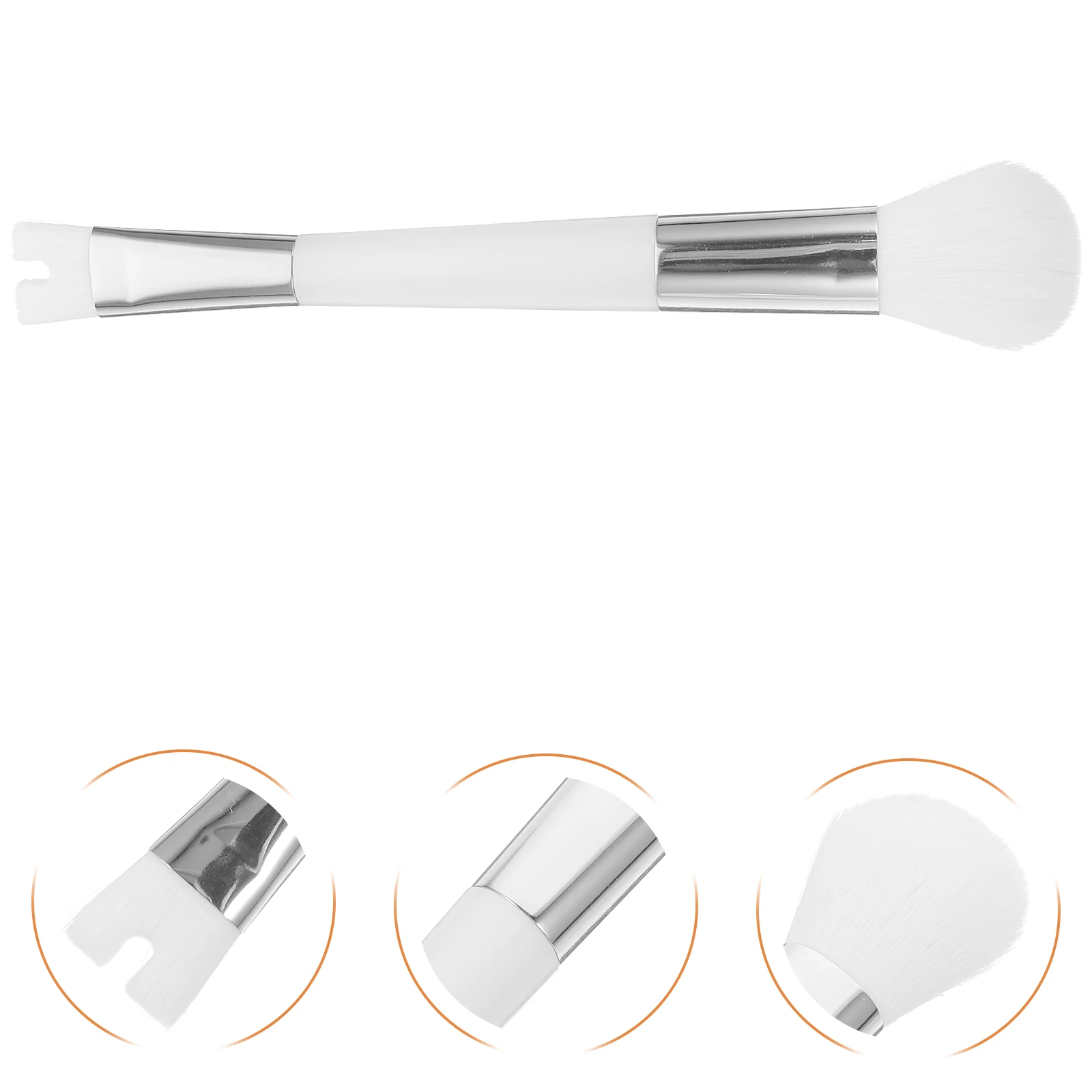 فرشاة بودرة الأنف المزدوجة الأطراف، فرشاة كريم أساس محمولة للنساء، أداة مزج