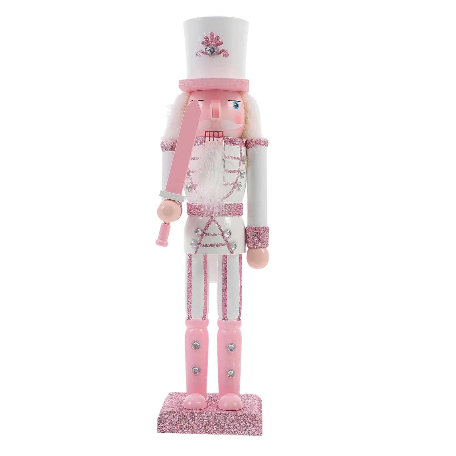 

Handcrafted Wooden Nutcracker Christmas Decoration Xmas Table Ornament Desktop Nutcrackers Craft Festive Holiday Home Decor