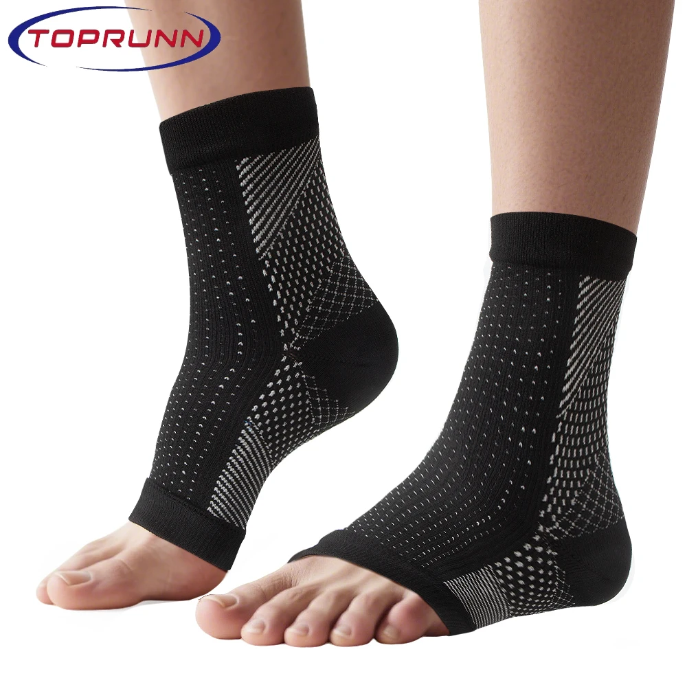 1Pair Neuropathy Socks,Soothe Relief Compression Socks 20-30 mmHg -Ankle Sleeves for Arch Support, Achilles Tendonitis