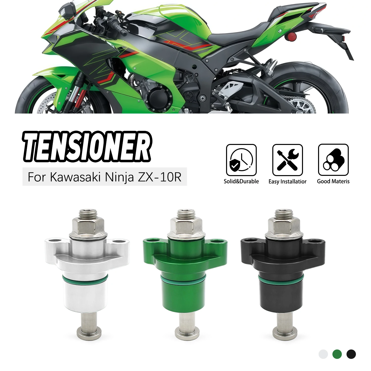 

Для Kawasaki Ninja ZX-10R ZX10R ZX-10RR 2004-2018 12048-0088: Ручной натяжитель цепи ГРМ для мотоцикла, регулятор цепи ГРМ двигателя