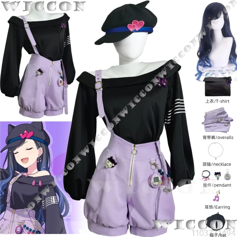 

Shiraishi An Vivid BAD SQUAD Game PJSK Cosplay Costume Y2K Dress Sweet Cool Girl Wig Halloween Project Sekai Colorful Stage!