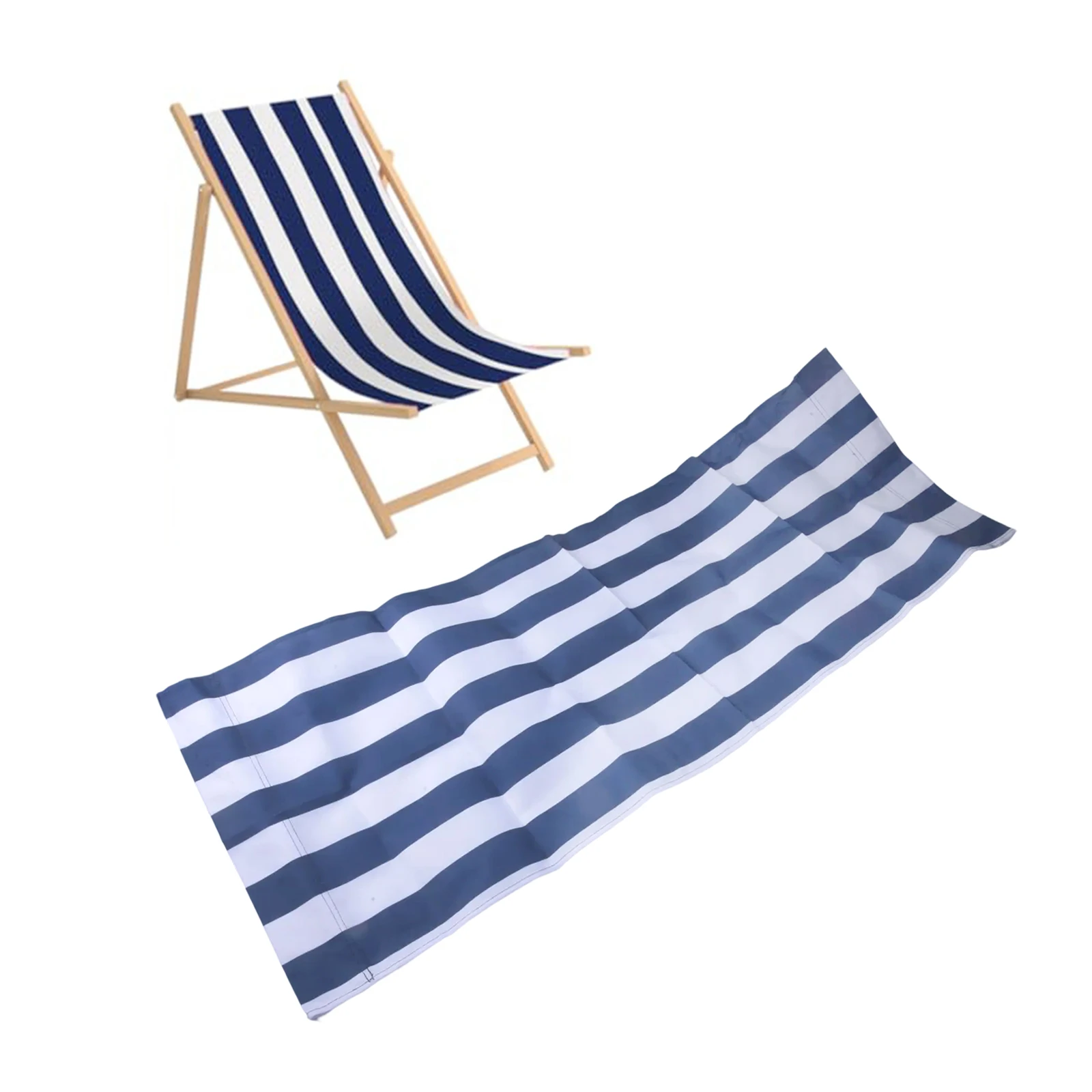 1/2 szt. Pokrowiec na krzesło plażowe, zamiennik tkaniny na leżak plażowy, poliestrowa tkanina w paski, pokrowiec na krzesła piknikowe, pokrowiec na krzesła wędkarskie