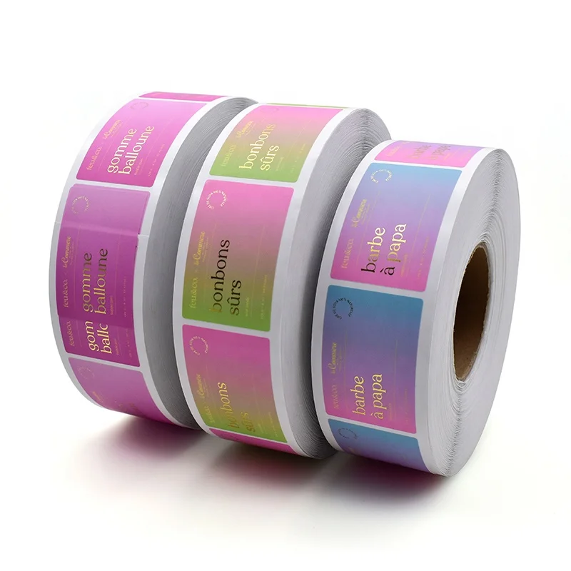 

20 0 pieces.Custom.Custom Vinyl Waterproof Foil Labels Essential Oil Bottle Bar Cosmetic Private Label Roll