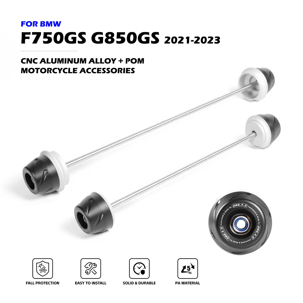 

F750GS F850GS Front Rear Axle Fork Crash Slider For BMW F 750 850 GS 20-23 Wheel Anti-Collision Protector Motorcycle Accessories