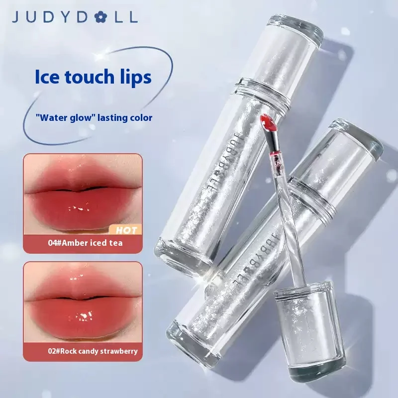 

Judydoll Ice Iron Lip Glaze Lipstick, Non Staying Cup, Non fading Mirror Gloss Lip Gel,Liquid Lip Tint，Matte Moisturizing