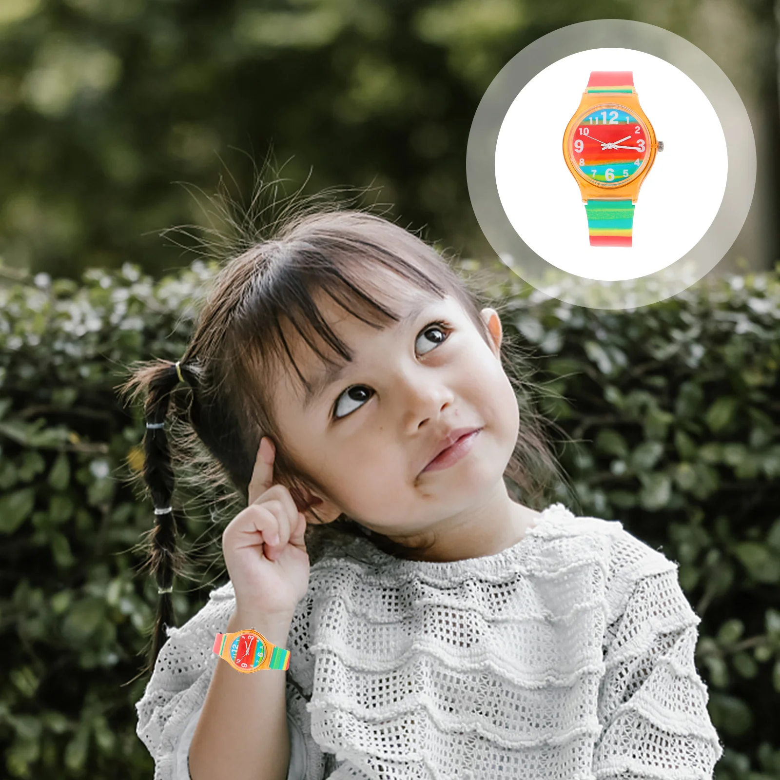 

Student Wrist Watch Silicone Band Quartz Movement Fashion Casual Wrist Watch for Children Kids Daily School Gift