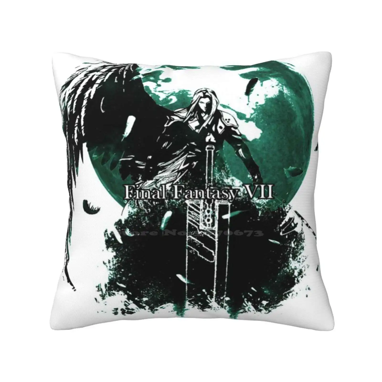 Sephiroth-Final Fantasy Vii Funny Cute Decor Square Pillowcase Final Fantasy Vii Final Fantasy 7 Ff7 Cloud Strife Ffvii Chocobo