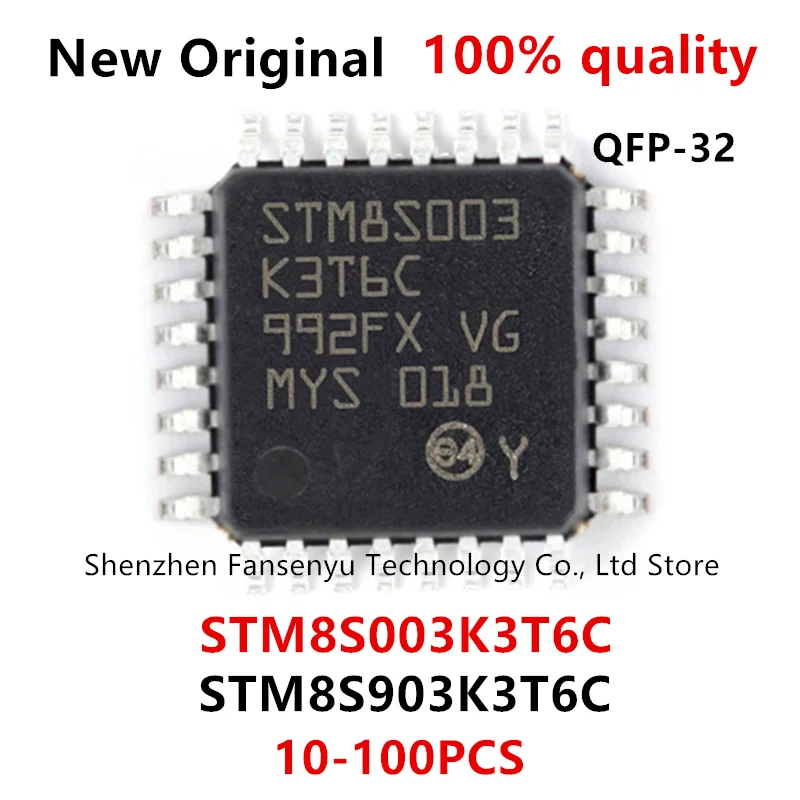 

(10-100piece)100% New STM8S003K3T6C STM8S903K3T6C STM8S003 K3T6C STM8S 903K3T6C QFP-32 Chipset