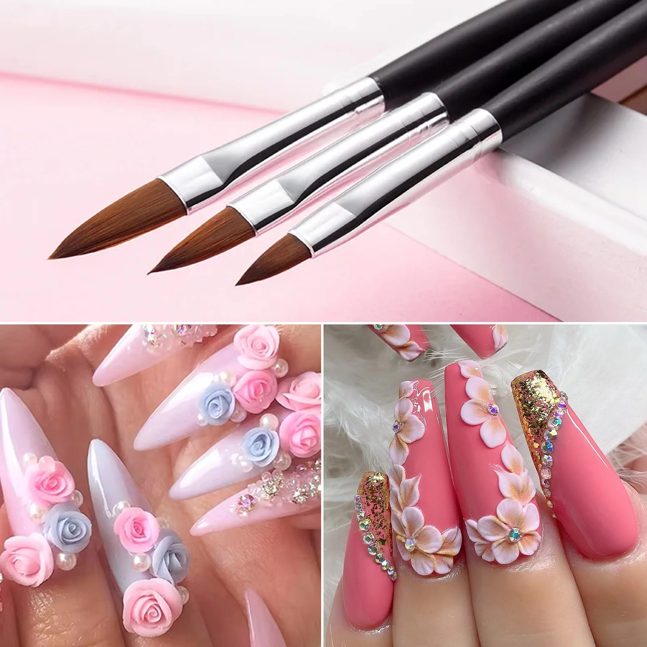 Tekening Penseel Voor Nail Art Design Nagels Tip Display Schilderij Tool Uv Gel Nagel Borstel Liner Diy Painting Pen Manicure Acryl