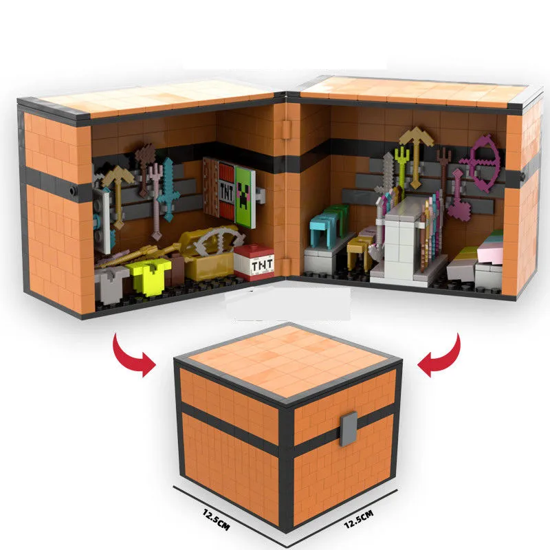 Creative My World Series Model Building Blocks MOC Weapons Box Accessories Construction Blocks Set Toys