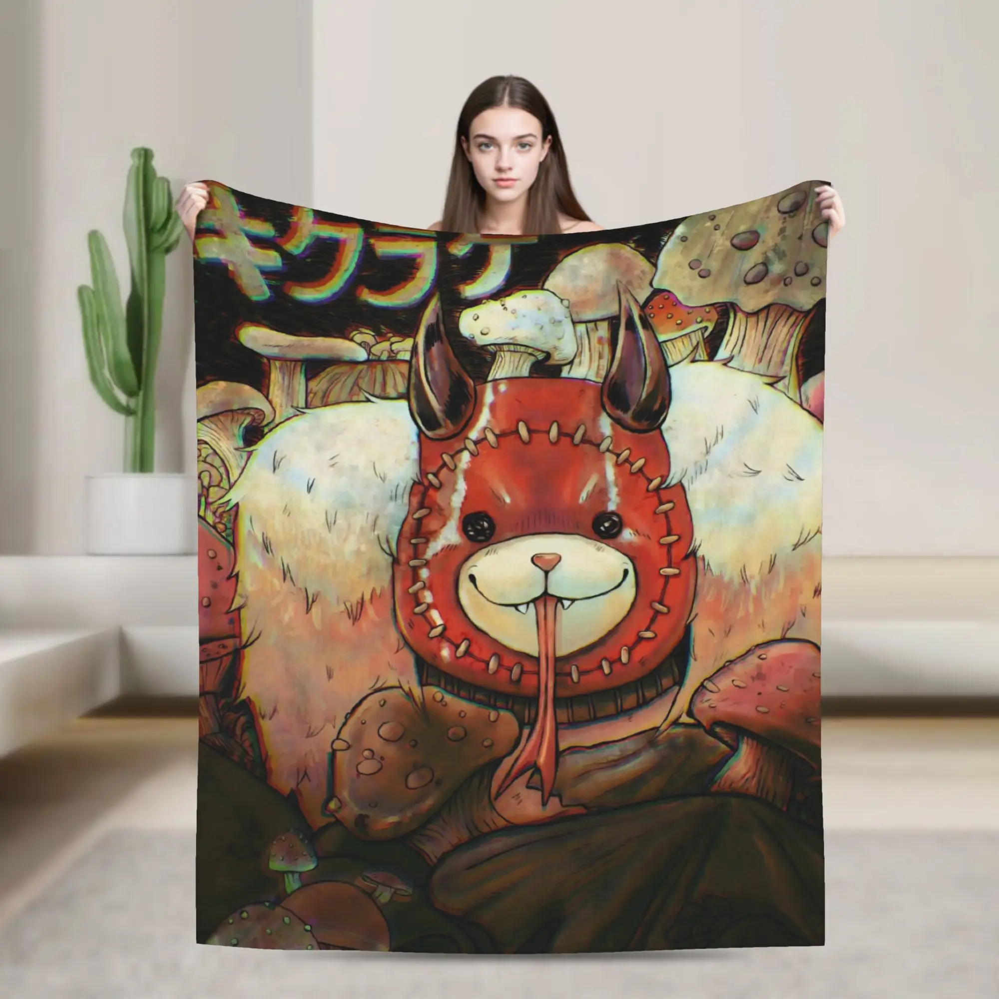 Dorohedoro Anime Throw Blanket for Couch  Soft Cozy Plush Blanket 50x60 Inches Multiple Sizes Bedspreads for All Seasons