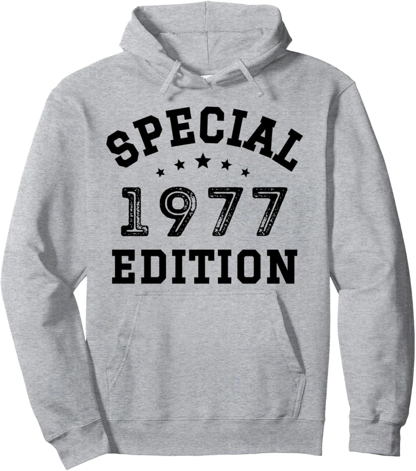 Vintage 1977 Year 1977 Birthday Pullover Hoodie Customizable Sweatshirt Casual Streetwear Men's Coat