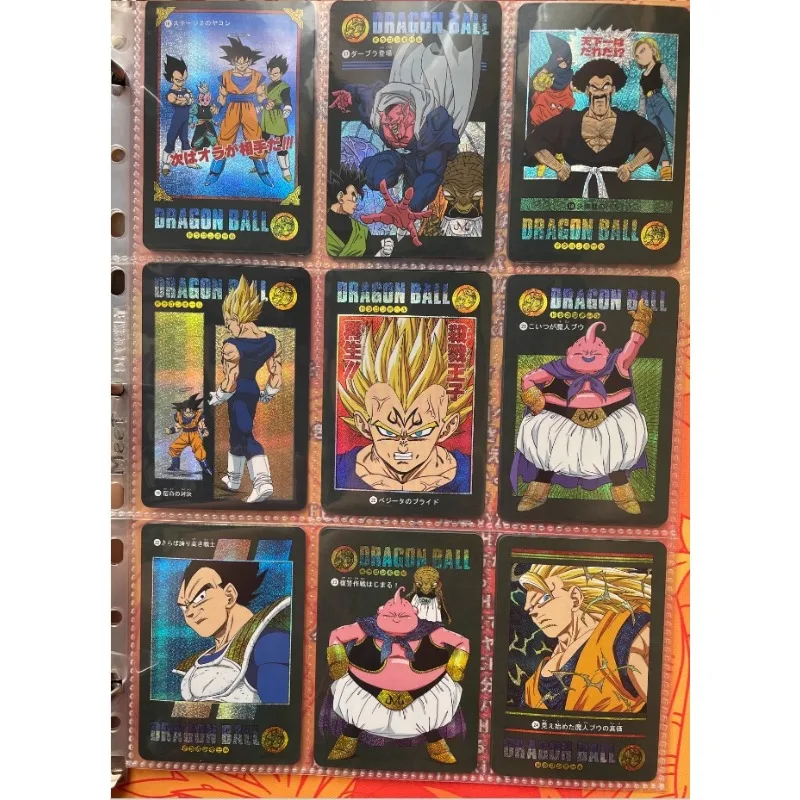 54pcs/set Dragon Ball Storm Majin Buu Chapter Self Made Refraction Flash Card Anime Classics Game Collection Cards Toy Gift