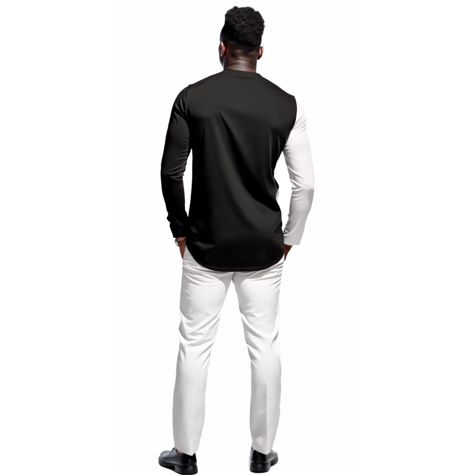 DBQ African Men Clothing Dashiki Shirt and Pant Two Piece Suit Traditional Long Sleeve Outfits 41060