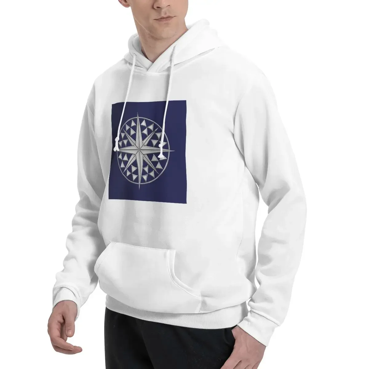 Chrome Style Nautical Compass Star Hoodies Men's Women Casual Pullover Sweatshirt Harajuku Long Sleeve Clothing Autumn Winter
