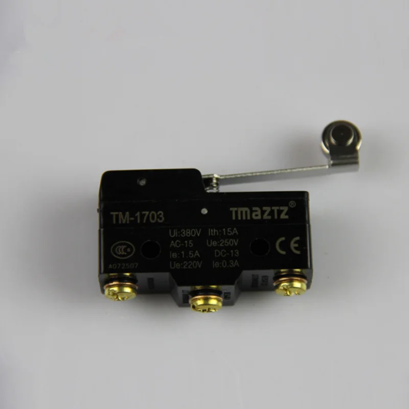 TM-1703 Limit Switch 15A 380V Long Hinge Roller Momentary SPDT Snap for Arduino Micro switches