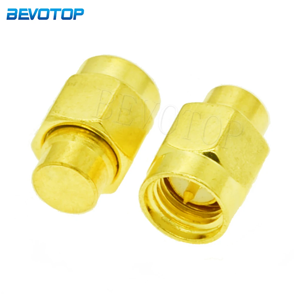 

2Pcs/Lot 2W 6GHz 50 Ohm SMA Male RF Coaxial Termination Dummy Load Gold Plated Cap Connectors Accessories