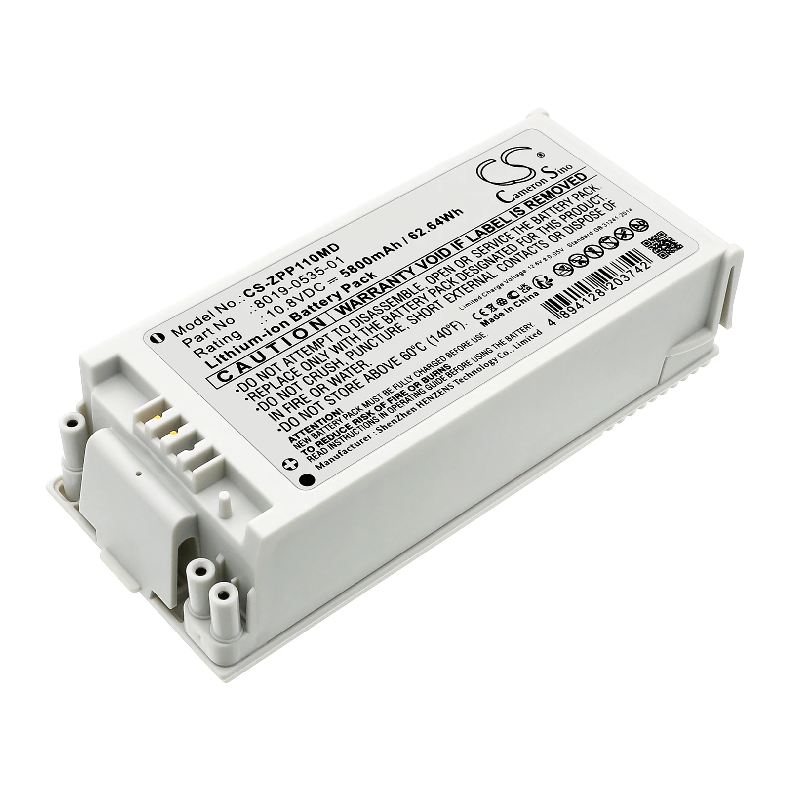 Battery for ZOLL AED Pro,Defibrillators R Series,Defibrillators E Series,E Series,R Series,CCT (5800mAh) 10.8V