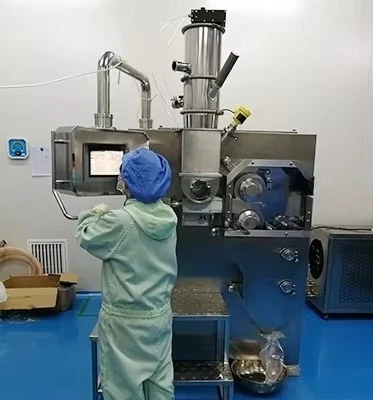 Automatic Dry Granulator Machine LG-100 with PLC, for Fertilizer/Food/Tyre Granulation, Gear Motor & Pump Included