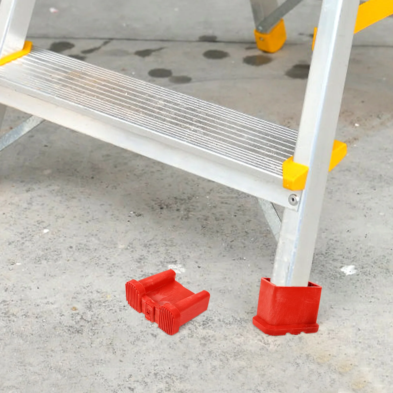 

4Pcs Ladder Foot Mat Anti-Slip Durable Accessories for Extension Step Ladders Safe and Convenient to Use Ladder Feet Covers