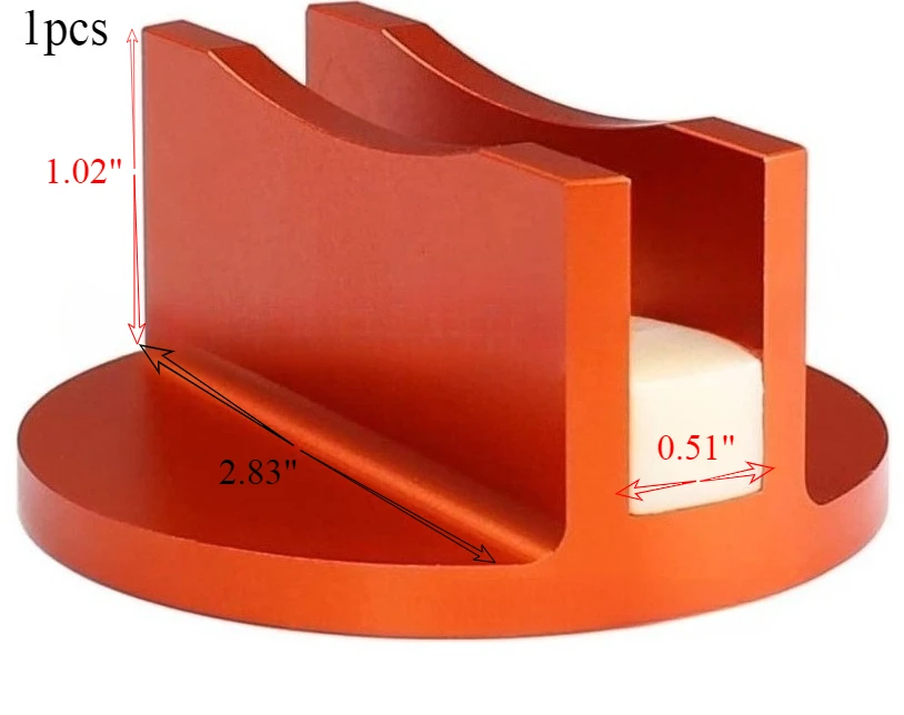 1pcs Aluminum Slotted Universal Magnetic Jack Pad Weld Frame Rail Adapter for Most Model Cars Floor jack Pinch Weld adapter