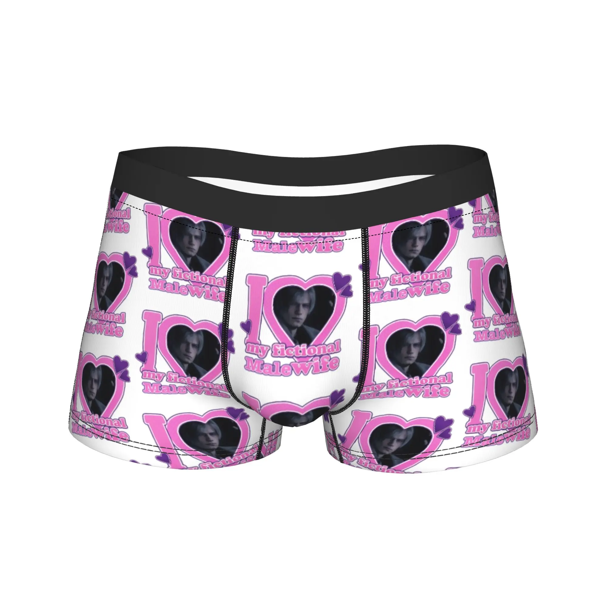 

Men I Love Leons Kennedy Underwear Funny Boxer Briefs Shorts Panties Homme Breathable Underpants S-XXL