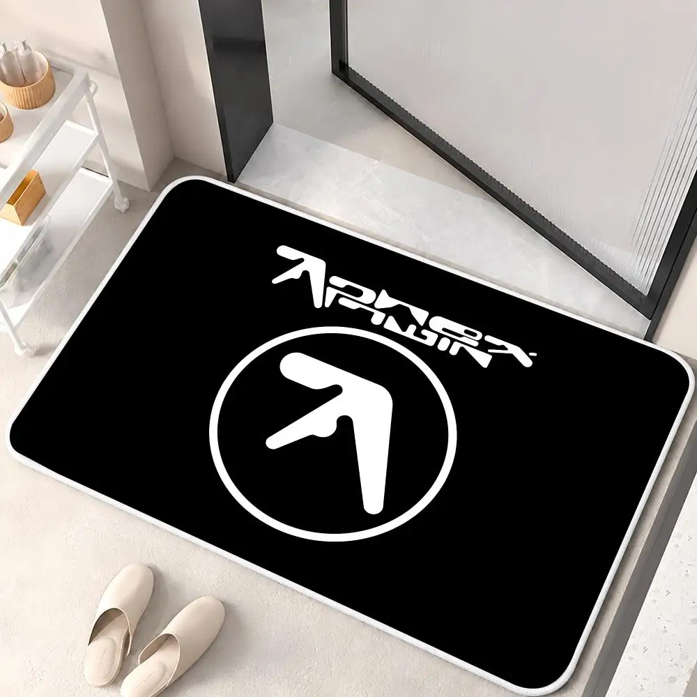 Aphex Twin Richard D James Music Floor Mat Flannel Rug Soft Non Slip Washable Door Mat for Bathroom Bedroom Kitchen Home Decor