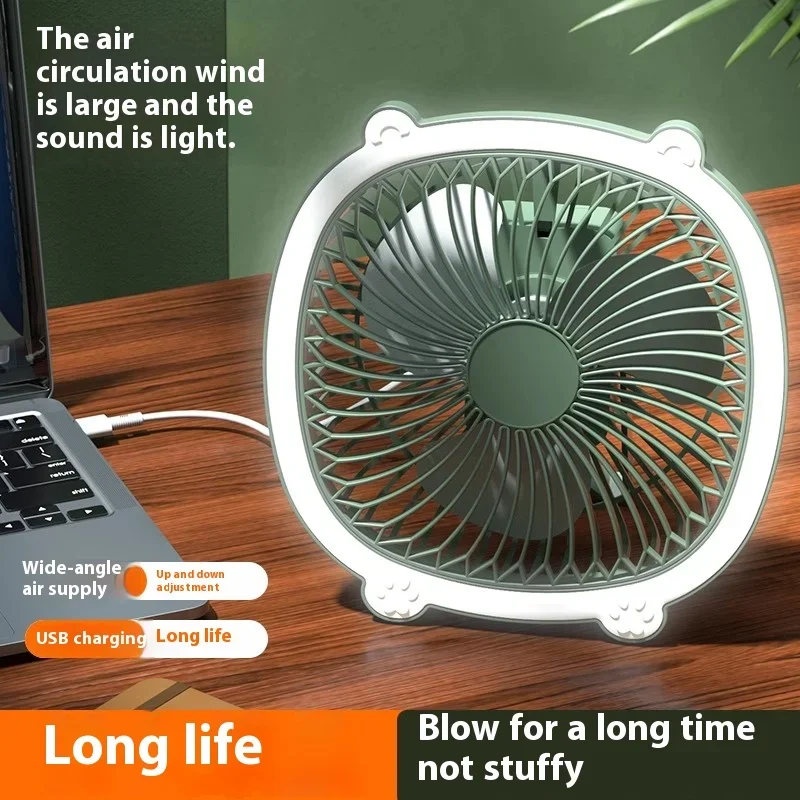 Summer Kitchen Cooling Portable Wall-Mounted Home Outdoor Multi-functional Fan Lamp Mini Night Light Live Streaming Fill Light - Image 6