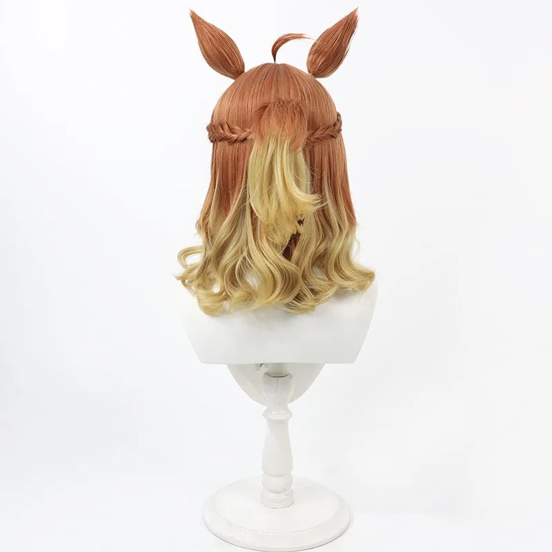 Uma musume Pretty Derby Jungle Pocket Cosplay Wig Ears Tail Hairclips Earrings For Women Halloween Party Carnival Accessories