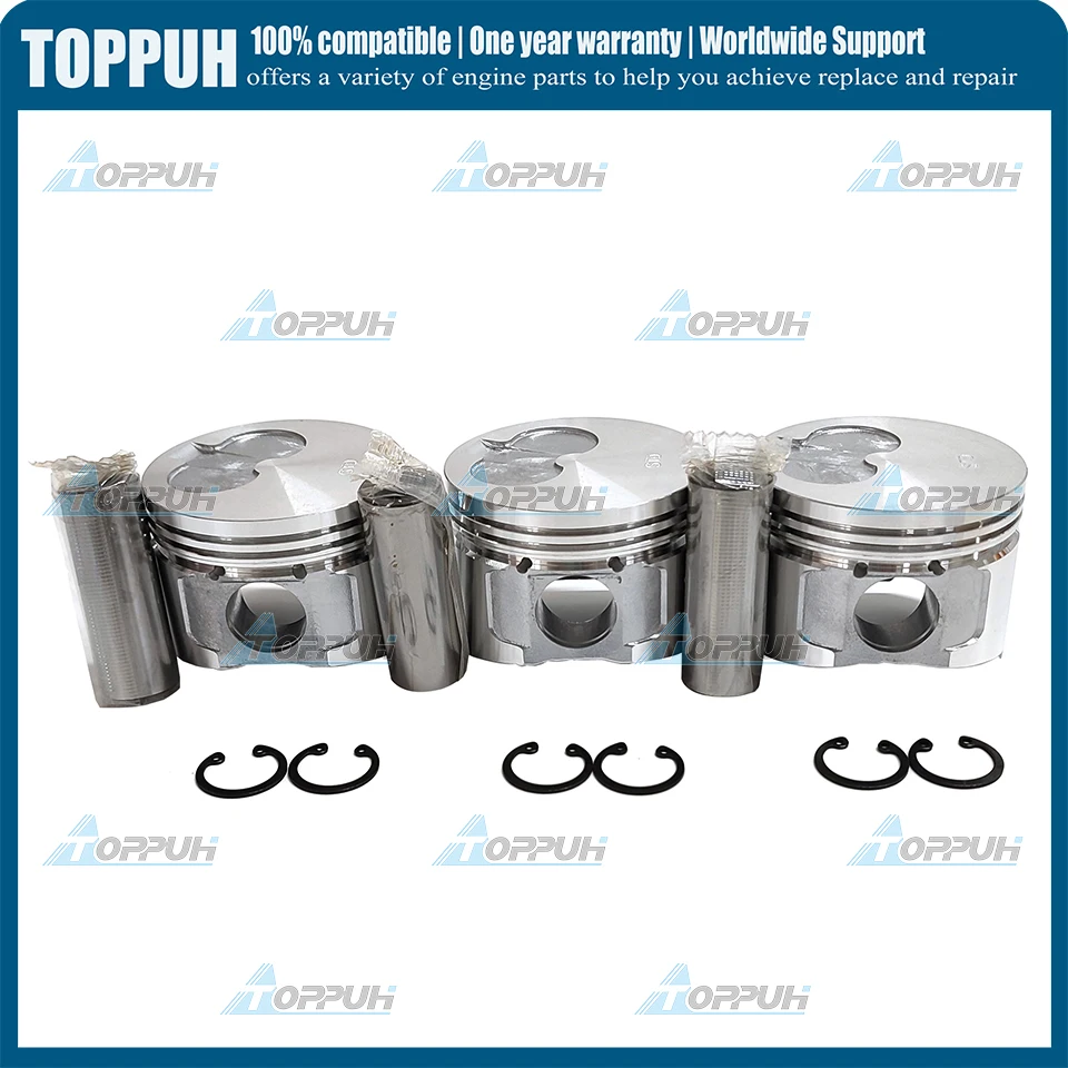 3TNE68 3 set Piston set For Yanmar Engine