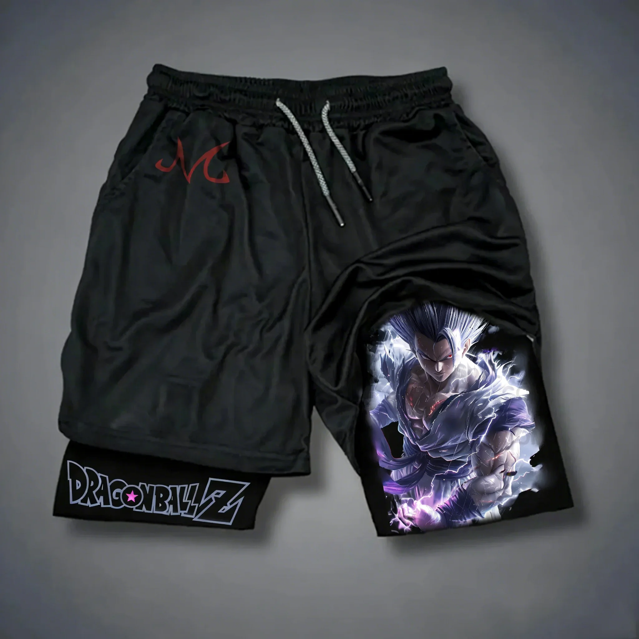 

Dragon Ball Anime Gohan Printed Double Layer Shorts 2026 Men's Summer Boxing Fitness Fast Drying Breathable Sports Shorts