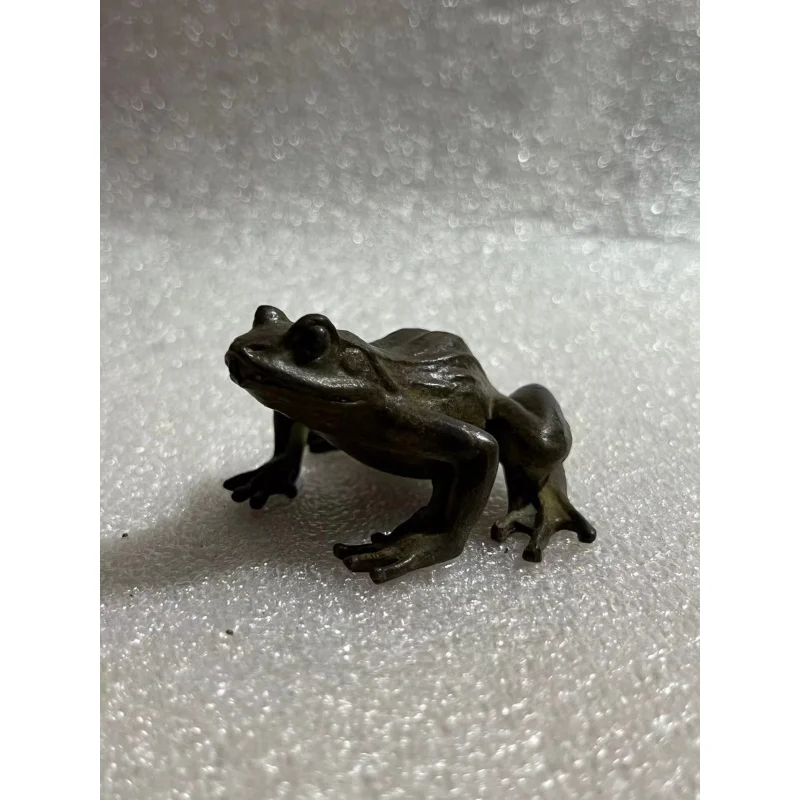 

Antique Antique Wholesale Bronze Frog Beiliao Golden Period Small Copper Frog Small Size Home Retro Craft for Friends