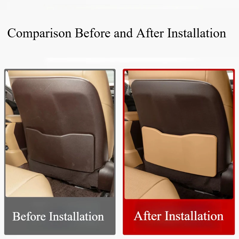 For Lexus ES200/ES300h/ES260 2018-2025 Seat Back Anti‑Kick Board Anti‑Scratch Protective Pad Custom Precise Fit Accessories