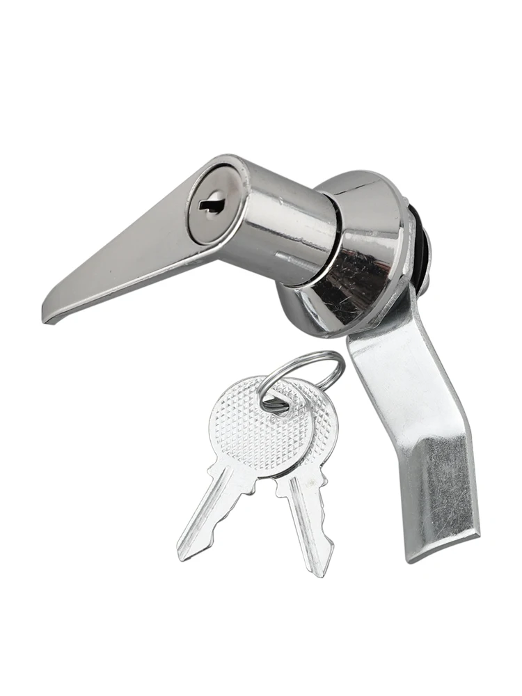 Aluminium Alloy Handle Lock Perfect for Cabinets and Distribution Boxes Installation Sturdy Construction Silver Color