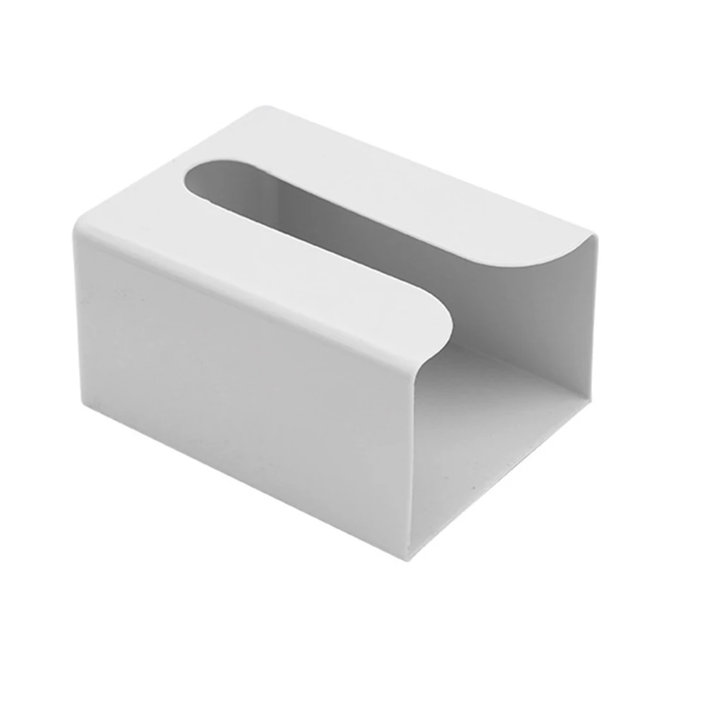 صندوق مناديل مثبت على الحائط، حامل مناديل ورقية ذاتية اللصق، صندوق ورقي قابل للإزالة، موفر للمساحة، مقاوم للماء