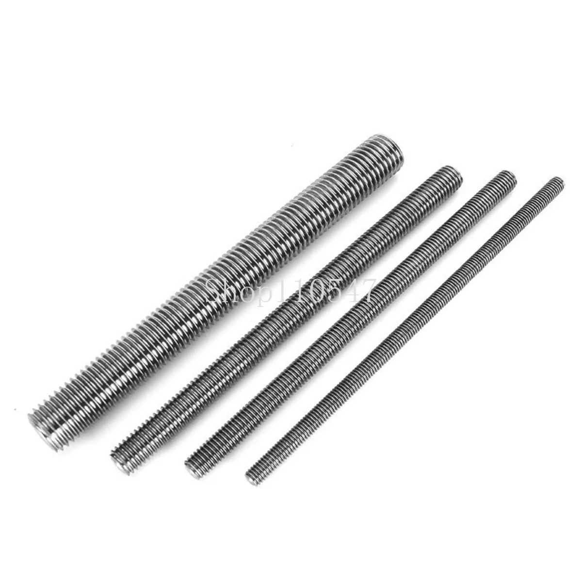 5/10Pcs TA2 Titanium Full Threaded Rod Bolt M3 M4 M5 M6 M8 Length 16-300mm Fully Metric Headless Bolt Thread Stud Rods Screws