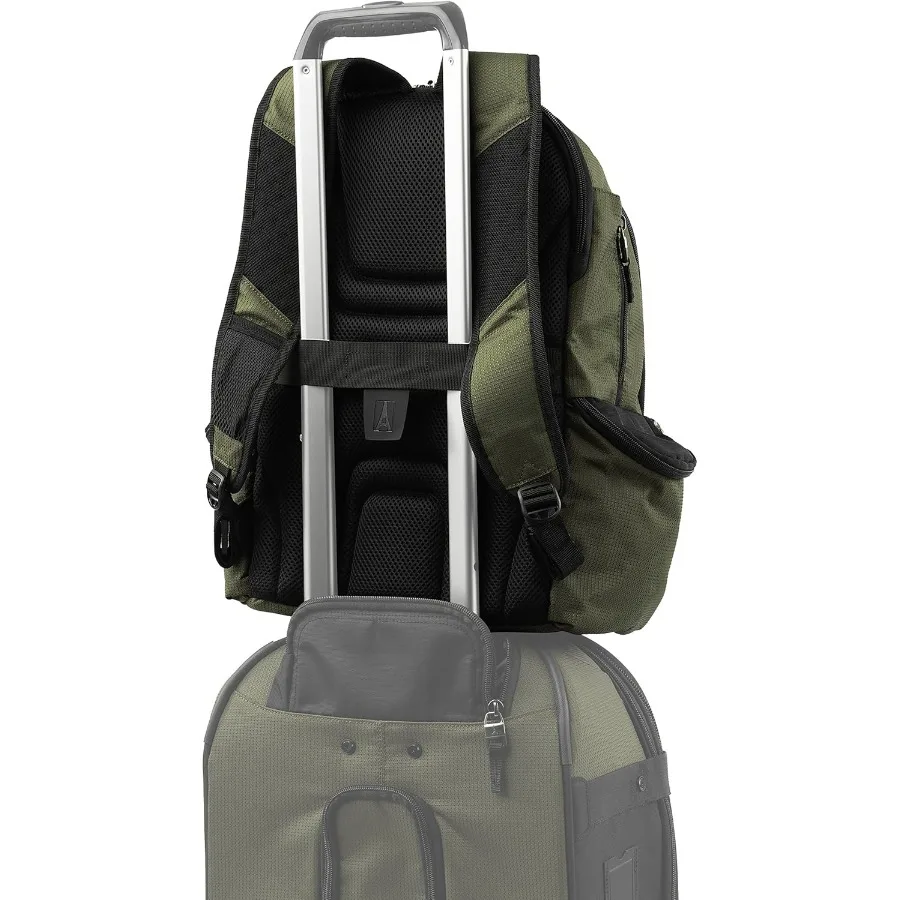 حقيبة ظهر متينة خفيفة الوزن من Travelpro Bold تناسب ما يصل إلى 15.6 بوصة للكمبيوتر المحمول والكمبيوتر اللوحي زيتوني/أسود #5