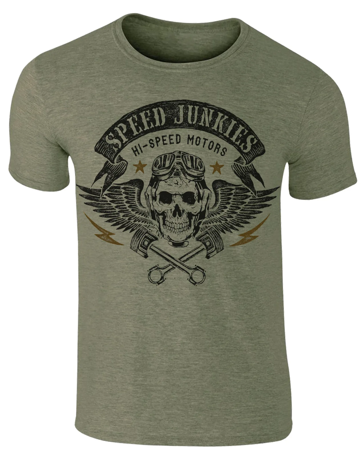 

Speed Junkies Motorbike,cafe racers biker Rider mens t shirt retro vintage print