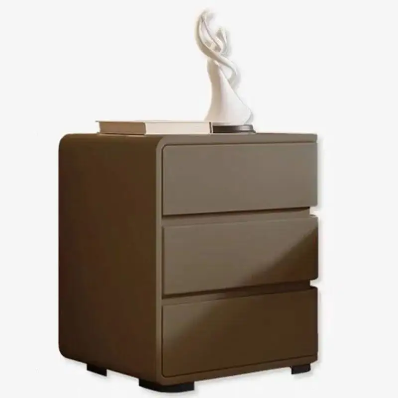 طاولات حديثة للتخزين بجانب السرير الخشبي وغرفة النوم الضيقة وخزائن الأدراج الصناعية الكاملة وغرفة الأثاث Criado Mudor De Quarto #6