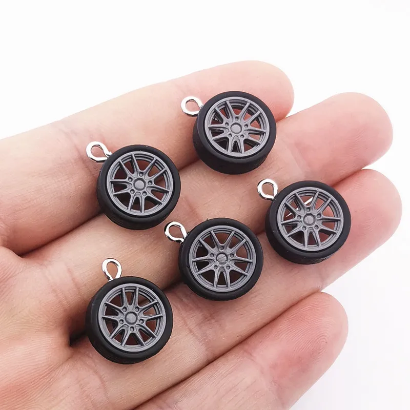 20pcs DIY 2022 Creative Resin Tire Charms,Jewelry Accessories,Handcrafted Jewelry Making DIY Handmade Craft ,Earring Charms