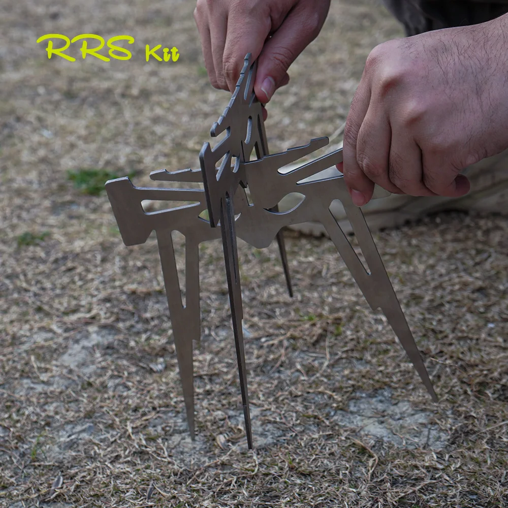 

Outdoor Camping Incinerator Base Portable Kettle Stand Multifunctional Collapsible Stand Grate Stainless Steel Charcoal 2026