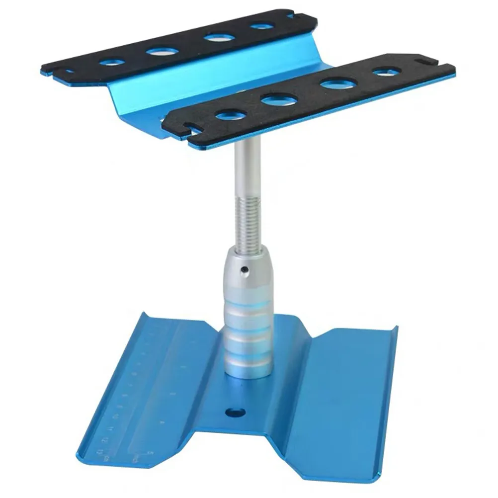 

Aluminium Alloy 10 16 Car Repair Station Assembly Platform Work Stand Blue Chassis Scale Adjustable Height Rotate