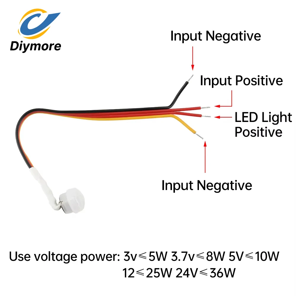 DC 3-24V Induction Switch Automatic Detector PIR Infrared Human Motion Sensor for Cabinet Wardrobe Lights 3V 3.7V 5V 12V 24V