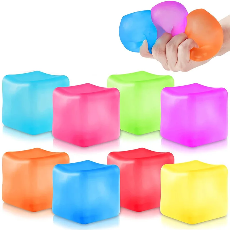 Novo gelo mole gota malte açúcar bolas brinquedos fidget cubo de estresse ansiedade alívio do estresse macio sensorial calmante brinquedos para crianças adultos