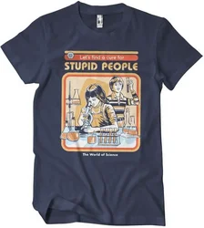 Steven Rhodes Cure For Stupid People Navy T-Shirt