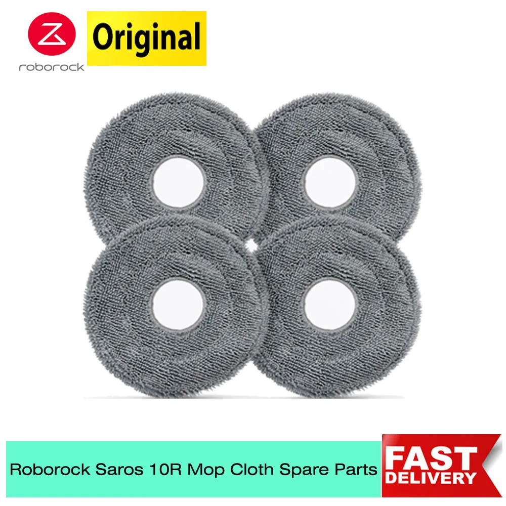 Roborock Saros 10R Rotating Mop Pads Genuine Accessory For G20s Ultra Vacumm Antibacterial Rotary Mop Cloth Spare Parts Original