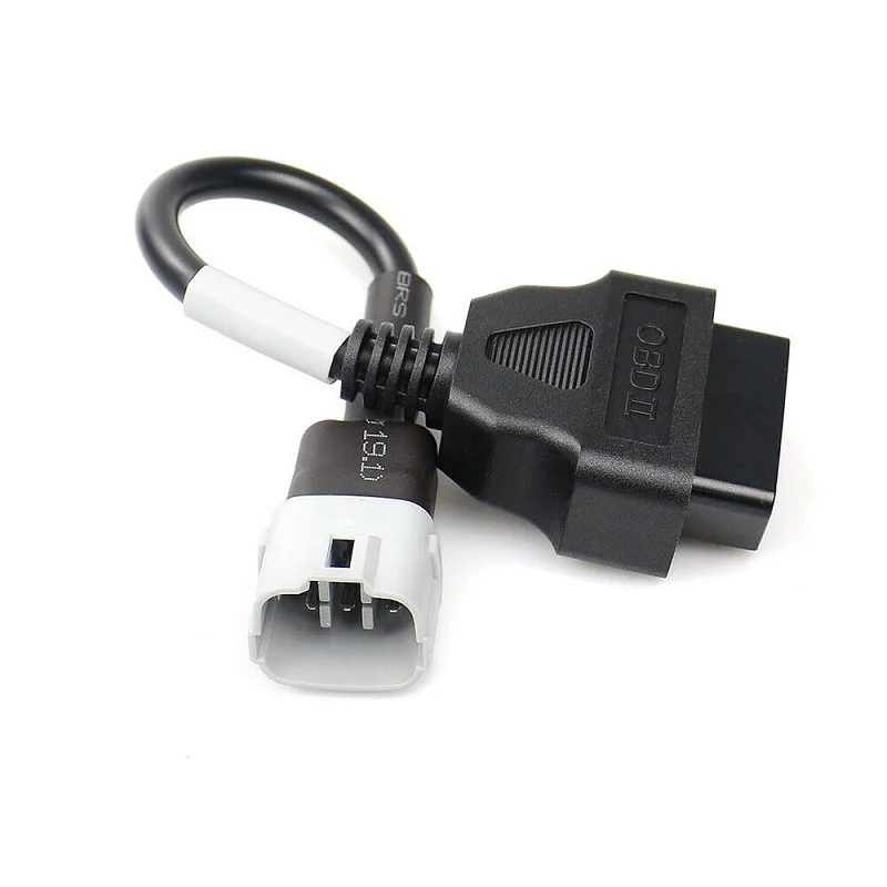 1 stks motorfiets obd diagnostische kabel voor suzuki 6pin naar 16pin obd2 diagnostische scanner adapter