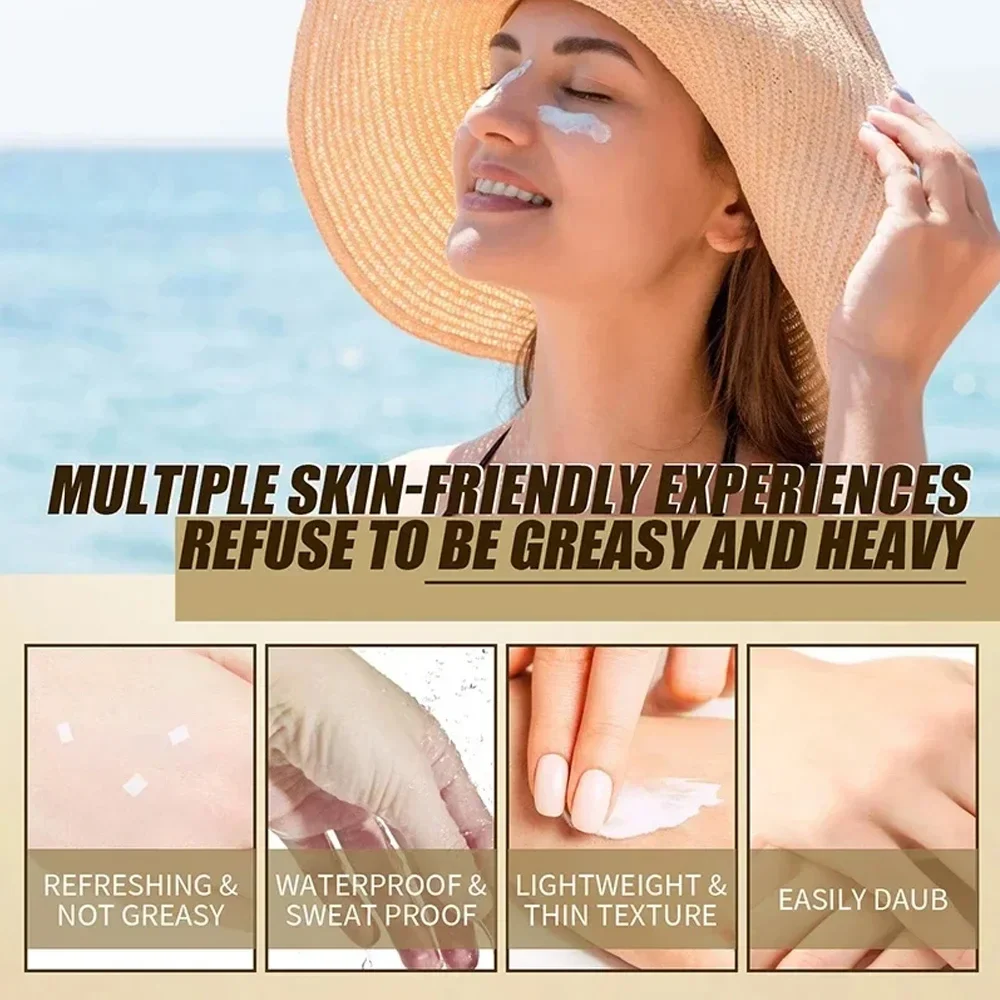 SPF50+ Korean Rice Sunscreen High Sun Protection Hydrating Moisturizing Skin Sun Lotion Oil Control For Sensitive Skin 50ml