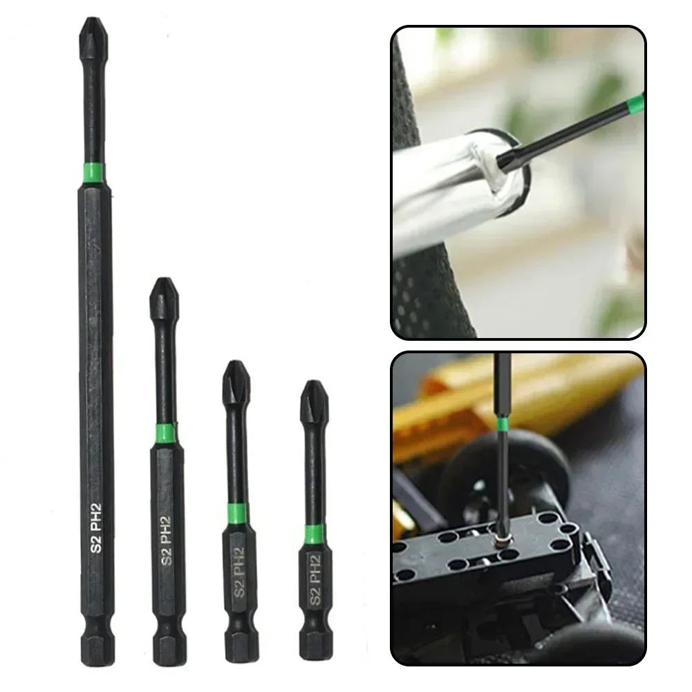 Imagem -06 - Cruz Magnética Chave de Fenda Bits Antiderrapante Lote Cabeça Ph2 Cruz Polegada Hex Haste Chave de Fenda Elétrica Mão Broca 65150 mm 1pc