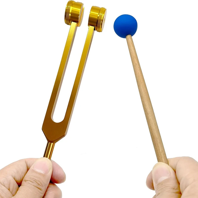A74E-128Hz Tuning Fork Ear Cleaning Tool,128 Hz Tuning Fork Weighted Tuning Forks For Healing Slider Tuning Fork